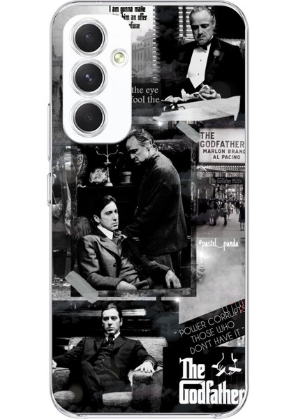 Samsung Galaxy A54 Uyumlu The Godfather Baba Film Tasarımlı Baskılı Silikon Kılıf