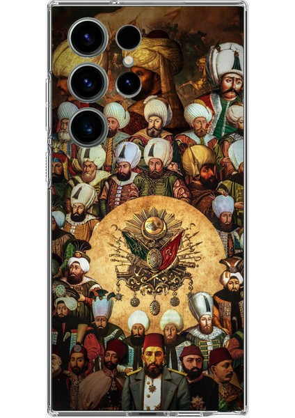 Samsung Galaxy S24 Ultra Uyumlu Osmanlı Padişahları Baskılı Silikon Kılıf