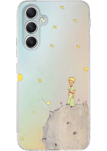 Samsung Galaxy A34 Uyumlu Küçük Prens Tasarımlı Baskılı Silikon Kılıf