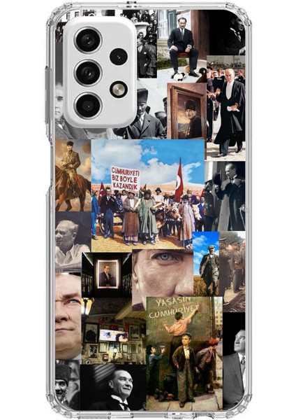 Samsung Galaxy A73 Uyumlu Atatürk Cumhuriyet Baskılı Silikon Kılıf