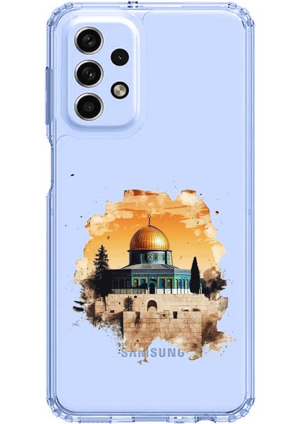 Samsung Galaxy A33 Uyumlu Mescid-I Aksa Tasarımlı Baskılı Silikon Kılıf