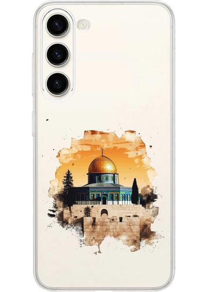 Samsung Galaxy S24 Plus Uyumlu Mescid-I Aksa Tasarımlı Baskılı Silikon Kılıf