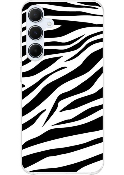 Samsung Galaxy A35 Uyumlu Zebra Tasarımlı Baskılı Silikon Kılıf
