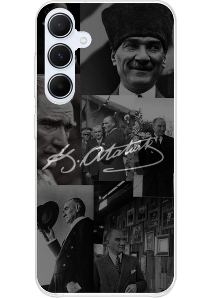 Samsung Galaxy A35 Uyumlu Kemal Atatürk Imza Baskılı Silikon Kılıf