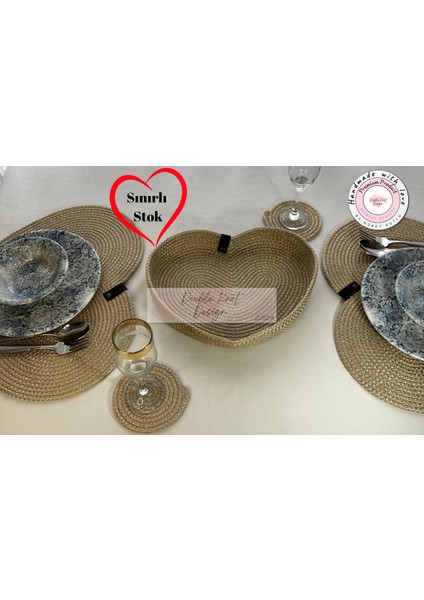 Kalpli Sevgililere Özel Amerikan Servis Takım Aşk Sevgililer Günü Hediyelik