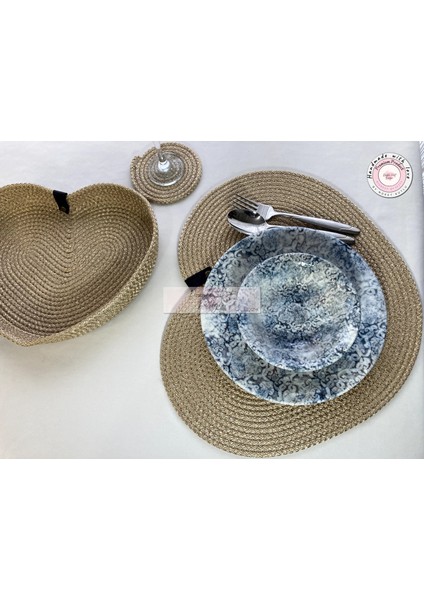 Kalpli Sevgililere Özel Amerikan Servis Takım Aşk Sevgililer Günü Hediyelik