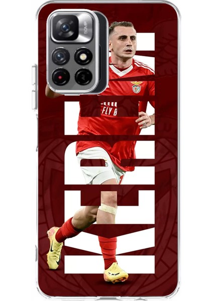 Redmi 10 Uyumlu Kerem Aktürkoğlu Benfica Baskılı Silikon Kılıf