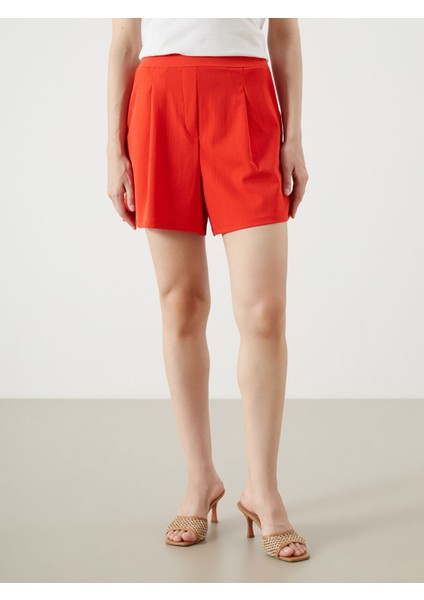 Yeni Sezon Beli Lastikli Pileli Kadın Şort fiyatları