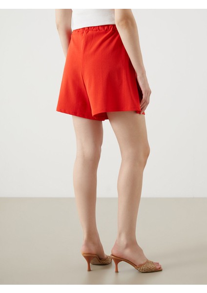 Yeni Sezon Beli Lastikli Pileli Kadın Şort fırsatları