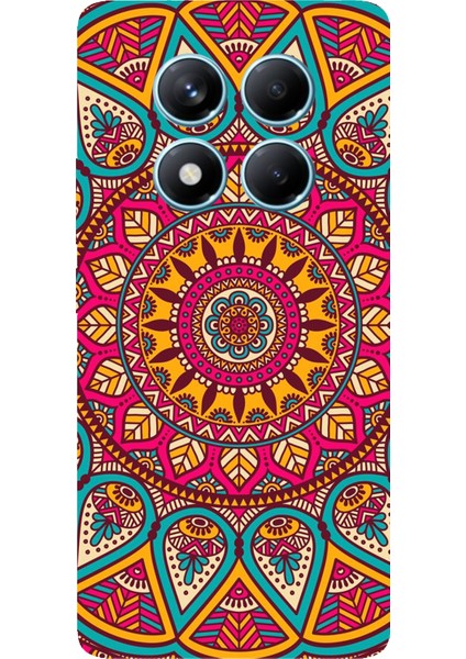 Redmi Note 14 Pro 4g Uyumlu Mandala Baskılı Silikon Kılıf