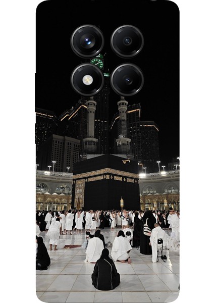 Redmi Note 14 Pro 5g Uyumlu Kabe Umre Baskılı Silikon Kılıf