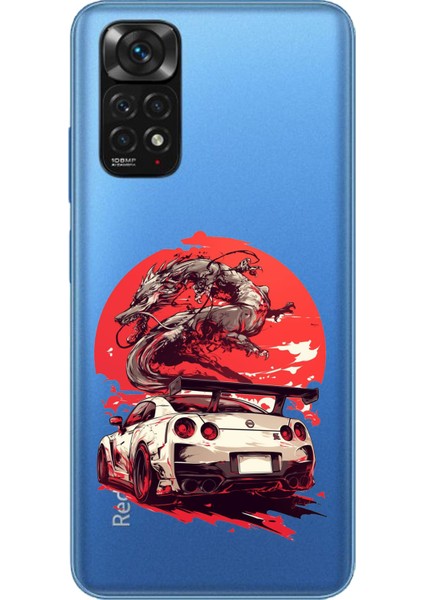 Redmi Note 11 - 11S Uyumlu Gtr Ejderha Tasarımlı Baskılı Silikon Kılıf