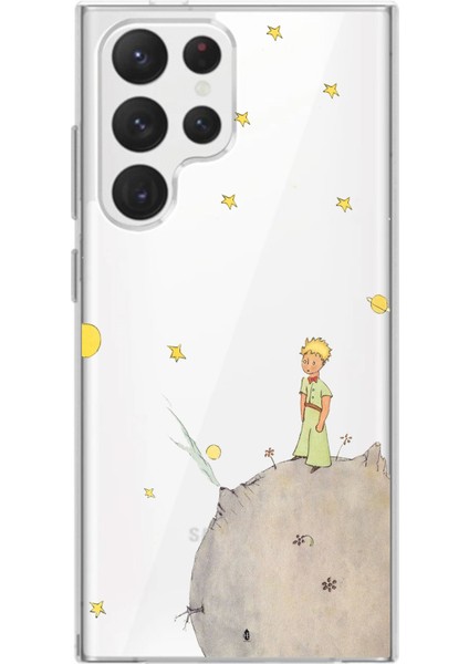Samsung Galaxy S22 Ultra Uyumlu Küçük Prens Tasarımlı Baskılı Silikon Kılıf