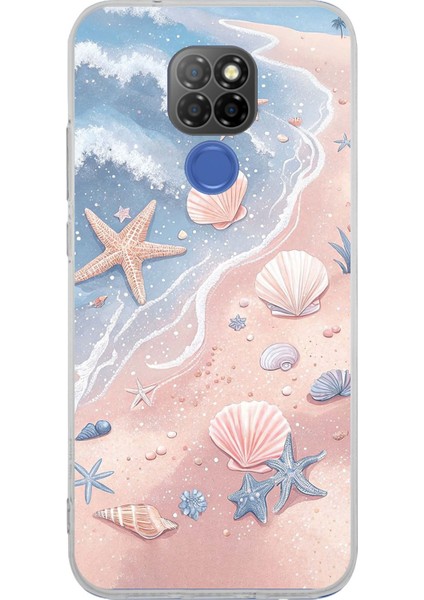 General Mobile Gm 20 Uyumlu Sahil Deniz Kabuğu Baskılı Silikon Kılıf