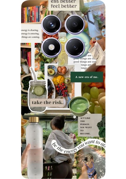 Redmi Note 14 Pro Plus 5g Uyumlu Sağlıklı Yaşam Diyet Motivasyon Baskılı Silikon Kılıf