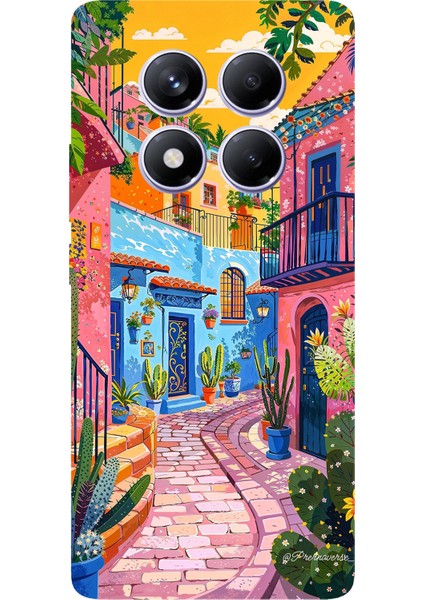 Redmi Note 14 Pro Plus 5g Uyumlu Renkli Sanat Sokak Silikon Kılıf