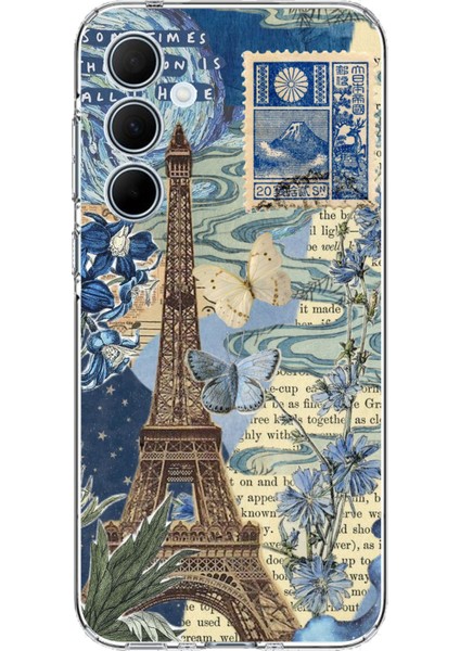Samsung Galaxy A35 Uyumlu Paris ve Eyfel Kulesi Baskılı Silikon Kılıf