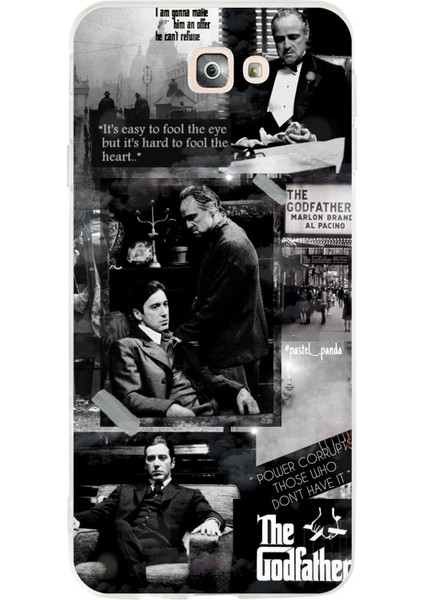 Samsung Galaxy J7 Prime Uyumlu The Godfather Baba Film Tasarımlı Baskılı Silikon Kılıf