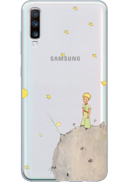 Samsung Galaxy A30S - A50 Uyumlu Küçük Prens Tasarımlı Baskılı Silikon Kılıf