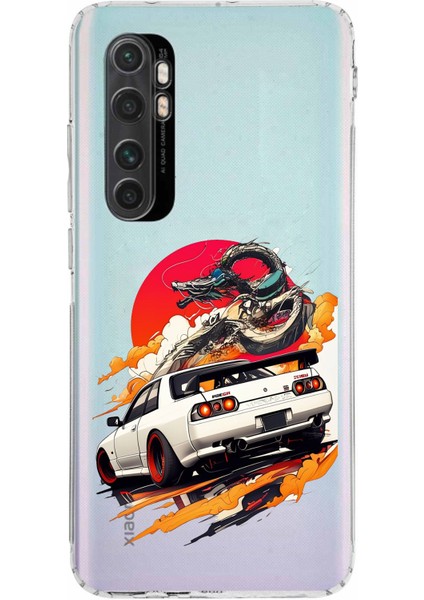 Mi Note 10 Lite Uyumlu Gtr Güneş Ejderha Tasarımlı Baskılı Silikon Kılıf