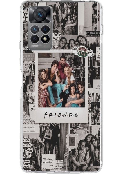 Redmi Note 12 Pro 4g Uyumlu Friends Nostalji Tasarımlı Tasarımlı Baskılı Silikon Kılıf