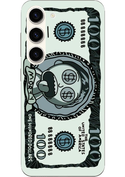 Samsung Galaxy S23 Uyumlu Morty Dolar Baskılı Silikon Kılıf