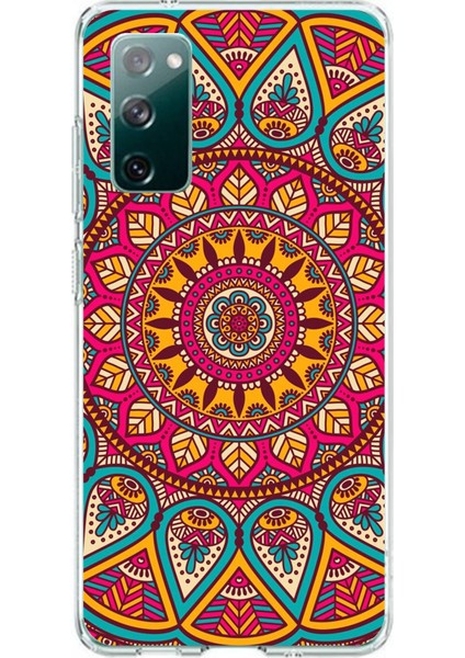 Samsung Galaxy S20 Fe Uyumlu Mandala Baskılı Silikon Kılıf