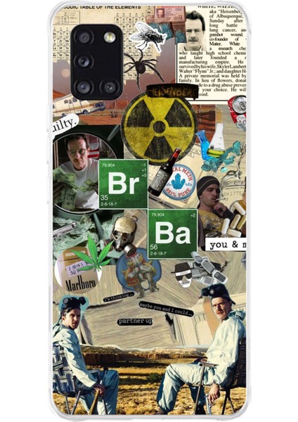 Samsung Galaxy A31 Uyumlu Breaking Bad Kolaj Baskılı Silikon Kılıf