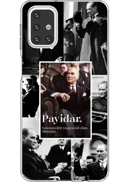 Samsung Galaxy M31S Uyumlu Atatürk Payidar Baskılı Silikon Kılıf