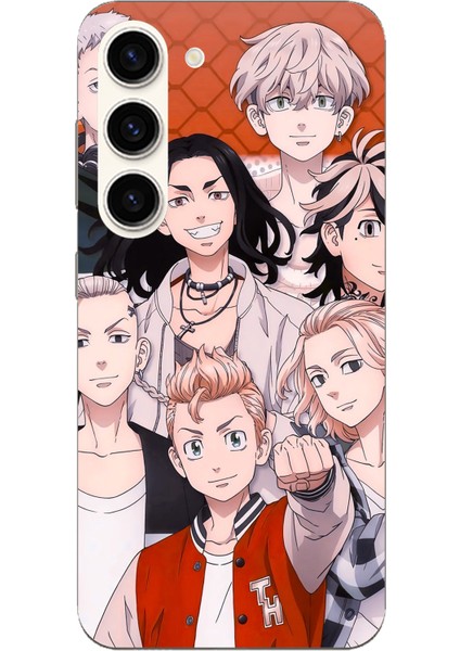 Samsung Galaxy S23 Uyumlu Tokyo Revengers Karakterler Baskılı Silikon Kılıf