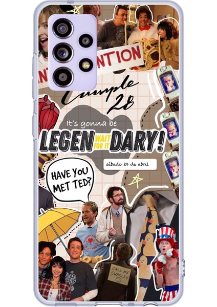 Samsung Galaxy A52 - A52S Uyumlu Retro Gazete How I Met Your Mother Tasarımlı Baskılı Silikon Kılıf