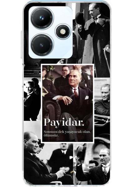 Infinix Hot 30I Uyumlu Atatürk Payidar Baskılı Silikon Kılıf