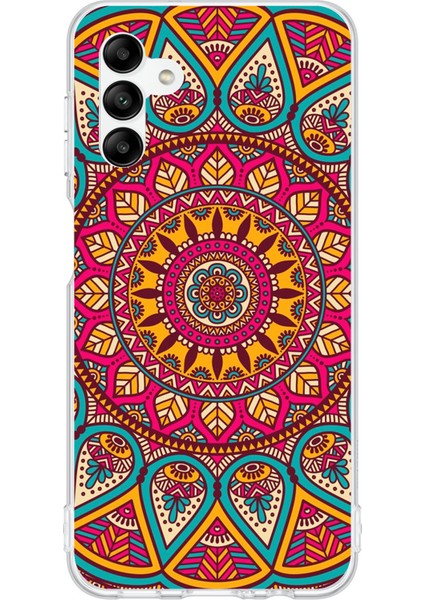 Samsung Galaxy A04S Uyumlu Mandala Baskılı Silikon Kılıf
