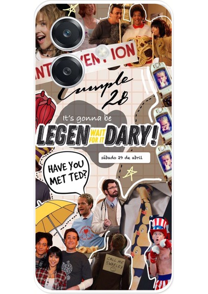 Oppo A3 Uyumlu Retro Gazete How I Met Your Mother Tasarımlı Baskılı Silikon Kılıf