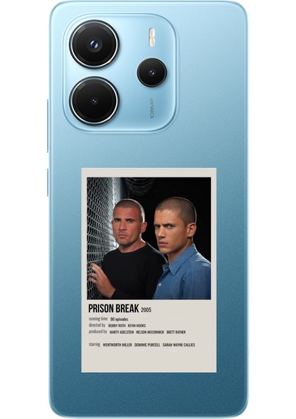 Redmi Note 14 4g Uyumlu Prison Break Tasarımlı Baskılı Silikon Kılıf