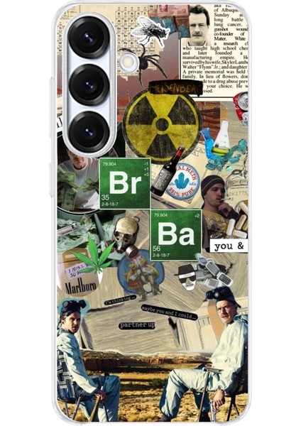 Samsung Galaxy S25 Plus Uyumlu Breaking Bad Kolaj Baskılı Silikon Kılıf