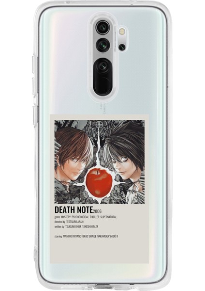 Redmi Note 8 Pro Uyumlu Death Note Poster Tasarımlı Baskılı Silikon Kılıf