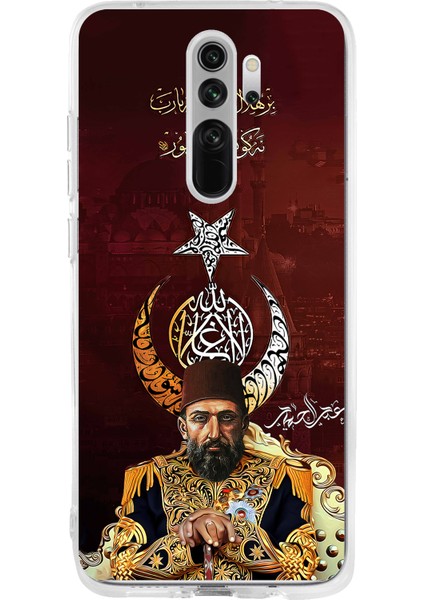 Redmi Note 8 Pro Uyumlu Abdülhamid Han Baskılı Silikon Kılıf