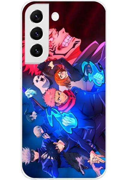 Samsung Galaxy S22 Uyumlu Jujutsu Kaisen Baskılı Silikon Kılıf