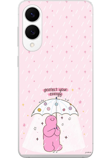 Samsung Galaxy S25 Edge Uyumlu Protect Your Energy Tasarımlı Baskılı Silikon Kılıf