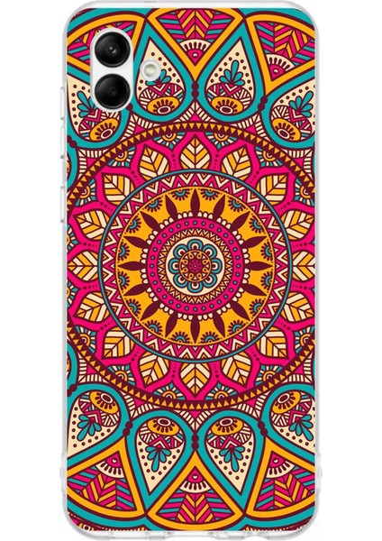 Samsung Galaxy A06 Uyumlu Mandala Baskılı Silikon Kılıf