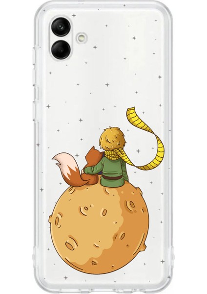 Samsung Galaxy A06 Uyumlu Küçük Prens Gezegen Boa Tasarımlı Baskılı Silikon Kılıf