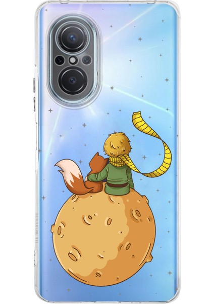 Huawei Nova 9 Se Uyumlu Küçük Prens Gezegen Boa Tasarımlı Baskılı Silikon Kılıf