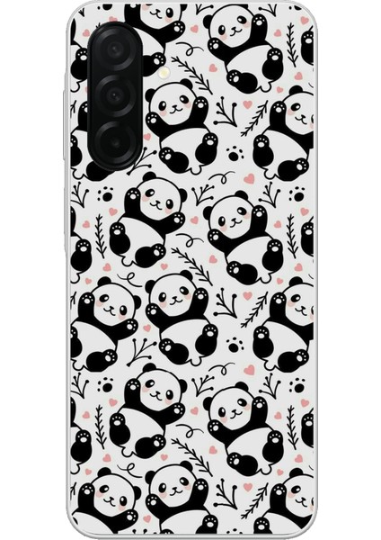 Samsung Galaxy A26 Uyumlu Minik Pandalar Baskılı Silikon Kılıf