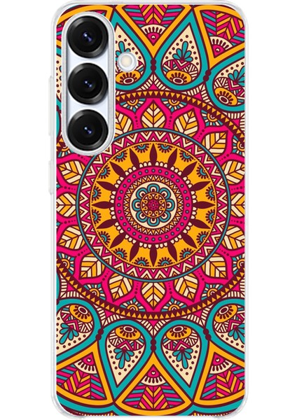Samsung Galaxy S25 Uyumlu Mandala Baskılı Silikon Kılıf
