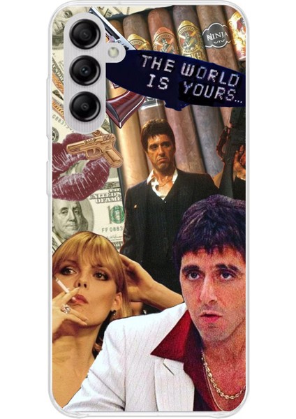 Samsung Galaxy A14 Uyumlu The Worlds Is Yours Tasarımlı Baskılı Silikon Kılıf