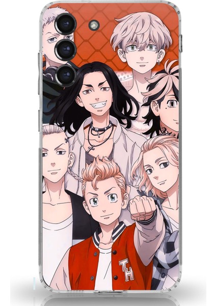 Samsung Galaxy S21 Fe Uyumlu Tokyo Revengers Karakterler Baskılı Silikon Kılıf