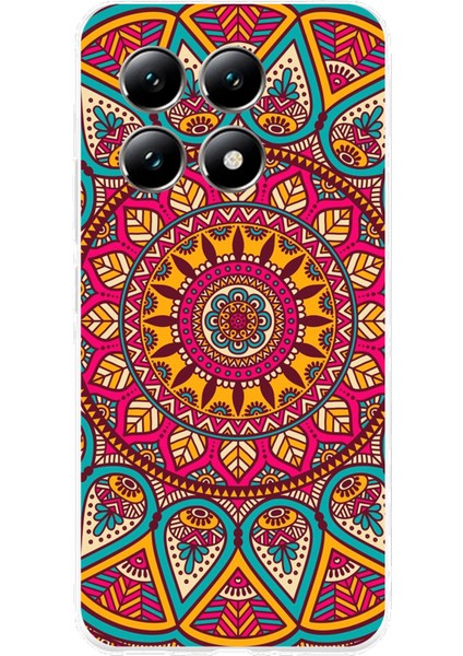Xiaomi Mi 14T Pro Uyumlu Mandala Baskılı Silikon Kılıf