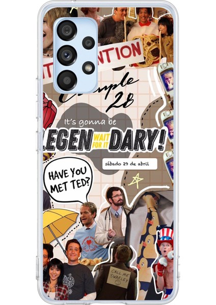 Samsung Galaxy A53 Uyumlu Retro Gazete How I Met Your Mother Tasarımlı Baskılı Silikon Kılıf