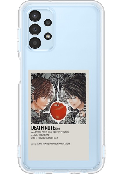 Samsung Galaxy A13 Uyumlu Death Note Poster Tasarımlı Baskılı Silikon Kılıf